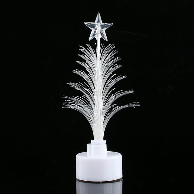 Lámpara de fibra LED LAMPARA DE Árbol de NaviDad de fibra óptica Árbol de NaviDad mini luz nocturna de fibra Ócica LED colorida lámpara de árbol de Navidad Luz de Navidad