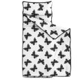 thumbnail image 2 of White Butterfly Black Dot Pattern Teens Toddler Nap Mat with Pillow, Sleeping Mat Bag for Preschool Daycare 51"x22", 2 of 6