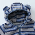 thumbnail image 4 of Vedolay Coat for Girls Hooded Outerwear Zipper Warm Winter Coat Cute Clothing Dark Blue,120, 4 of 4