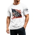 thumbnail image 4 of LWavelet Mens USA Shirt American Flag T-Shirt 4th of July Patriotic Short Sleeve Tee, 4 of 6