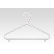 Delta Plastic Tubular Hanger 10 Pack - White