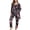 Black, variant on Eternatastic 3-Piece Bridal Pajama Set Floral Sleepwear with Robe Cami Pants Bridesmaid Loungewear Gift L Pink