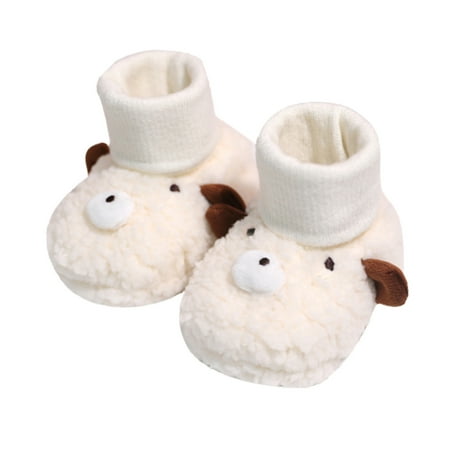 

AIMAOMI Children Toddler Shoes Autumn And Winter Boys And Girls Non Slip Floor Socks Shoes Warm Comfortable Cute Cartoon Bear Shape H