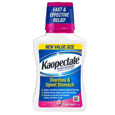 Kaopectate Anti-Diarrheal Sensitive Stomach Relief Liquid, Peppermint, 11oz