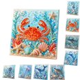 thumbnail image 2 of Ocean Theme Pearl Art DIY Kit, Lovely Pearl Art DIY Set, Unique Crab Pattern Diamond Art Kit, Creative Beaded Mosaic Craft for Beach Style Decor, Crab, 2 of 8