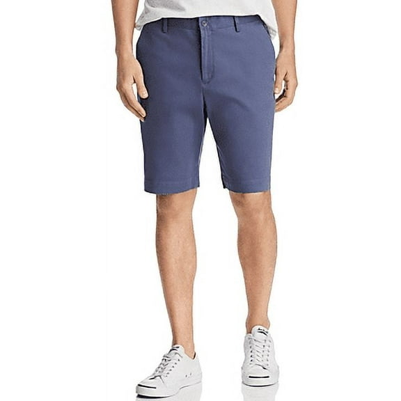 Bloomingdale's WASHED BLUE Twill Regular Fit Shorts, US 40