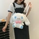 thumbnail image 1 of Mochila Kawaii Sanrios de felpa con dibujos animados para niños, morral de hombro de Anime, Melody Kuromi Cinnamoroll, juguete de peluche, regalo para muñecas, 1 of 4