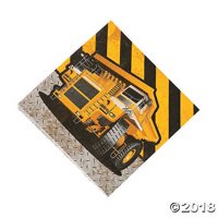 Construction Zone Beverage Napkins