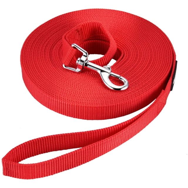 Cuerda de tracción larga para adiestramiento de perros Cuerda de tracción larga de nailon para perros sin correas Gatos y perros Mascotas Caminando Trotar (3M de largo, rojo) ER
