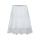 thumbnail image 4 of Minifalda de encaje blanco para mujer: talle bajo, plisado con volantes, diseño fluido en capas, tallas S-L, 4 of 8