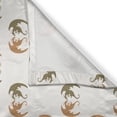 thumbnail image 3 of Ambesonne Fantasy Kitchen Curtains, Dragons Silhouettes Art, 55"x39", Dark Khaki Persian Orange, 3 of 3