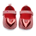 thumbnail image 4 of Christmas Deals! Borniu Toddler Shoes Infant Girls Indoor Soft-Soled Heart-Shaped Princess Shoes Baby Walking Shoes Clearance, 4 of 8