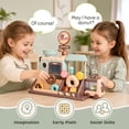 thumbnail image 6 of UQN Donut Shop Playset for Kids, Pretend Play Food Set for Kids Kitchen with Light and Sound Toy Oven, Ice Cream Cart, Toy Food Birthday Gift for Girls Ages 3 4 5 6 Years., 6 of 8
