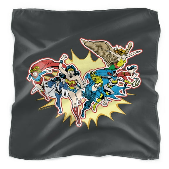 Justice League Please Get Me Bandana (21 in x 21 in)