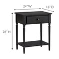 thumbnail image 3 of Solid Wood Coastal Nightstand with USB-C Charging Station, Soft-Close Drawer, Bedrooms and Living Rooms, 3 of 15