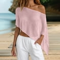 thumbnail image 2 of Womens Sheer Poncho Top Y2k Knitted Summer Soft Asymmetrical Mesh Shawl Pullover Lightweight Sweater Cover Up Tops Women Cute Boho Shirts Breathable Beach Vacation Outfits, B XL, 2 of 4