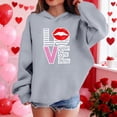 thumbnail image 4 of RXMEKW Heart Print Full-Zip Hooded Sweatshirt for Boys And Girls In Medium And Large With Pockets, 4 of 8