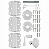 Wright Products V321WH Vinyl/Wood Screen Door Hardware Set, White - Quantity 1