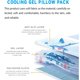 thumbnail image 4 of Pillow Cooling Pad Mat, Pillow Cold Pillow Injuries, Perfect for Night Sweats, Migraines, Fevers, Hot Flashes, Place on Pillow, Reusable (Green), 4 of 5