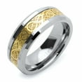 thumbnail image 2 of Men's 9MM Comfort Fit Tungsten Carbide Wedding Band Celtic Dragon Enlaid Ring (9 to 13.5), 12, 2 of 4
