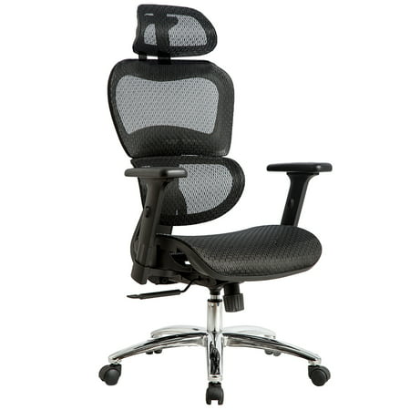 Office Chair Mesh Chair Ergonomic Chair Desk Computer Swivel Executive Rolling Home Tall Chair With 3D Arms Back Lumbar Support For Conference Office Study