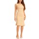 thumbnail image 2 of INSPIRE CHIC Vestido de cuerpo ajustado sin mangas de tweed con cuello barco para mujer elegante en naranja S, 2 of 6