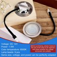 thumbnail image 3 of LEEYNEER 2pcs Range Hood Light Bulbs  Stainless Steel LED Replacement Recessed Kitchen, 3 of 7