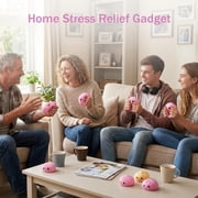 Mystery giant dumpling squishy, rainbow stress balls with steamer, stretchy toy for holiday gifts.
