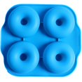 thumbnail image 2 of Doughnut Silicone Mold 4 Cavity Non-slip Handle Silicone Baking Mold Cake Mold, 2 of 10
