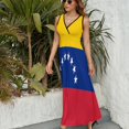thumbnail image 6 of Flag of Venezuela Sleeveless Dress Dresses Women Summer Evening Dresses Ladies Bohemia Long Dresses, 6 of 9