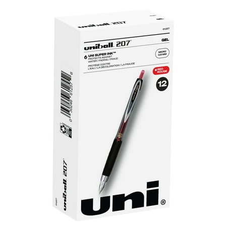 UPC 070530612578 product image for uni-ball® 207™ Retractable Fraud Prevention Gel Pens  Micro Point  0.5 mm  Black | upcitemdb.com