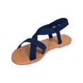 thumbnail image 2 of Sandalias de mujer de verano Calzado casual Sandalias casuales de mujer de color sólido Wmkox8yii nm5204, 2 of 4