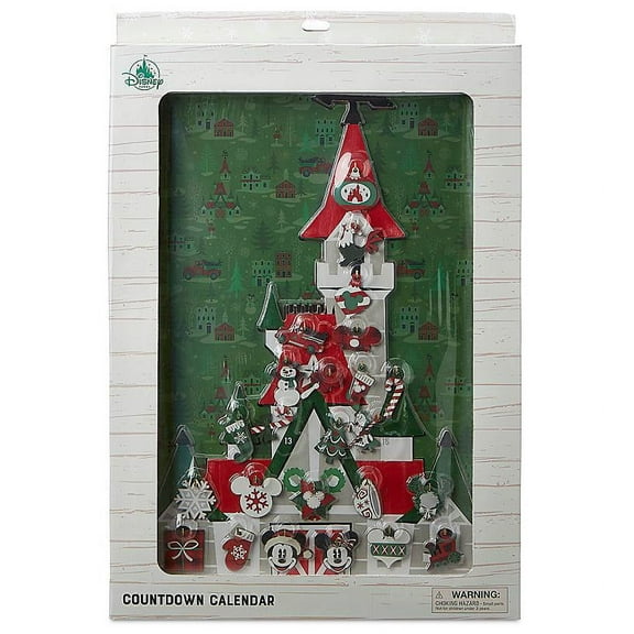 Disney Parks Yuletide Farmhouse Mickey Minnie Holiday Countdown Calendar New