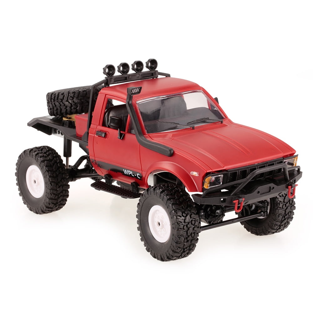 WPL C14 1/16 2.4G 4WD RC Crawler Off-Road Semi-Truck Car W/Headlight Toy Gift US 