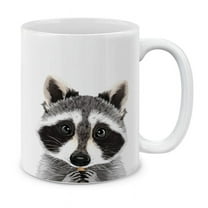 WIRESTER 11 Oz Ceramic Tea Cup Coffee Mug, Raccoon