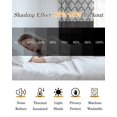 thumbnail image 5 of Black Morocco Blackout Curtains, Light Blocking Print Window Curtains, Grey Striped Middle Century Patterned Thermal Insulated Window Drapes for Living Room Kitchen Cafe 2 Panels, 55"W x 39"L, 5 of 9