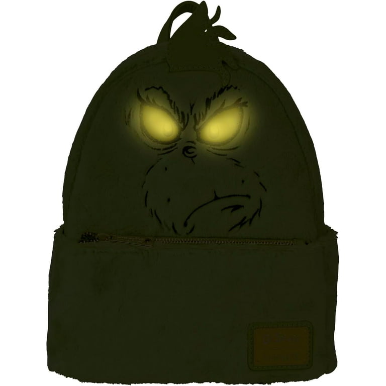 grinch mini backpack Loungefly-How the Stole Christmas Grinch Christmas Present  PeteZ PopZ The adjustable padded shoulder straps and hanging loop make it as comfortable as it is stylish Loungefly Dr. Seuss The Grinch