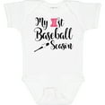 thumbnail image 3 of Inktastic My 1st Baseball Season Girls Baby Bodysuit, 3 of 5