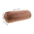 thumbnail image 5 of WEUVEB Cylinder Yoga Pillow Memory Foam Neck Waist Support Cushion in Coffee Velvet, 5 of 8