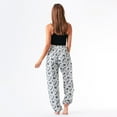 thumbnail image 3 of Lotus and Luna Harem Pants Thai Pants for Women Perfect for Beach & Lounge, Amorgos Harem Pants L/XL, 3 of 7
