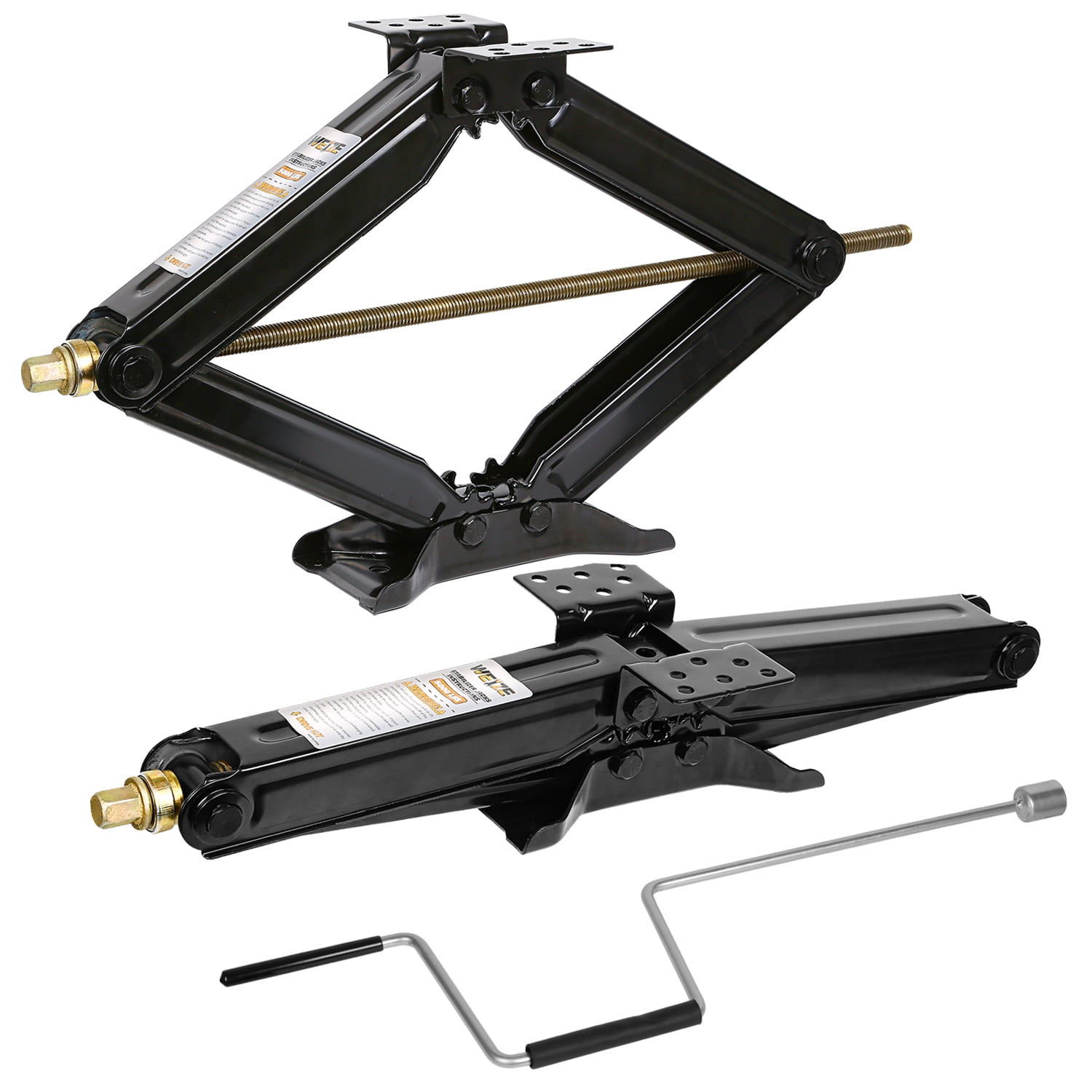 24" 5000lbs Camper RV Trailer Stabilizer Leveling Scissor Jacks w