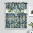 thumbnail image 2 of Kitchen Curtains and Valance Set 36 Inch Tier Pioneer Colorful Floral 3 Pieces Set Dining Room Small Curtain Drapes Cafe Curtains Valance for Home Decor Rod Pocket, 2 of 6