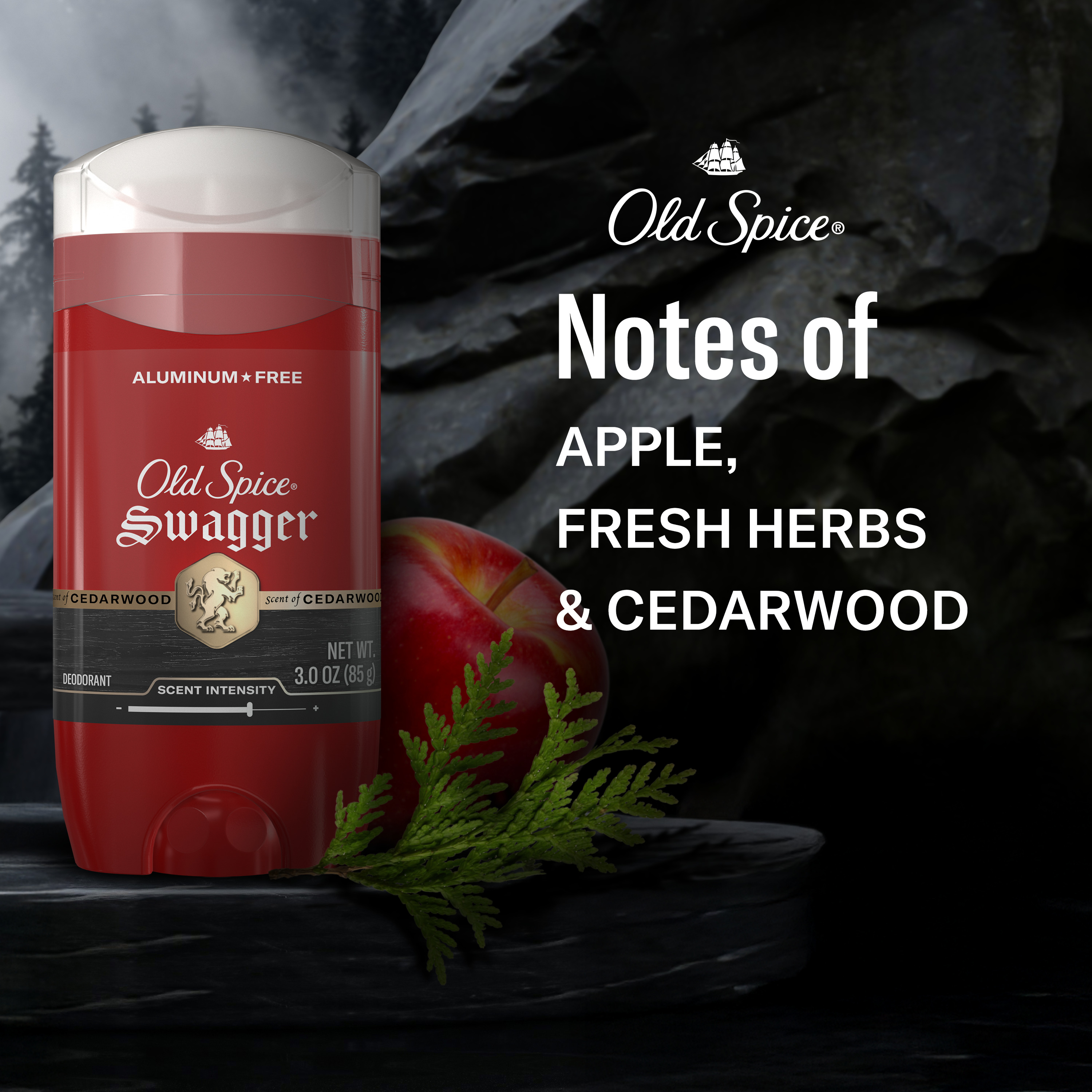 Desodorante Old Spice sin aluminio para hombre, barra sólida invisible, Swagger, 85 g 4