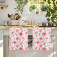thumbnail image 4 of Elegant Spring Floral Kitchen Towels Set of 3, Pink Flower Summer Botanical Absorbent Dish Towels for Kitchen, Microfiber Hand Towel, Quick Drying Tea Towel for Cleaning Decorative Dishcloths, 4 of 7