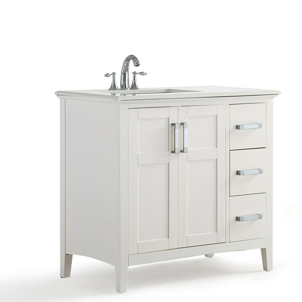 Winston 36 Inch Bath Vanity With Ay, 36 Inch Bath Vanity With Marble Top