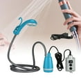 thumbnail image 3 of HLONK Douche de Camping Portable Pompe de Douche Électrique Compacte pour Plage Voyage Randonnée Bleu, 3 of 8