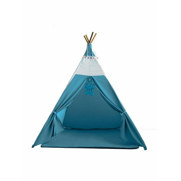Casita Infantil Teepee Tipi Azul Tipis Palma