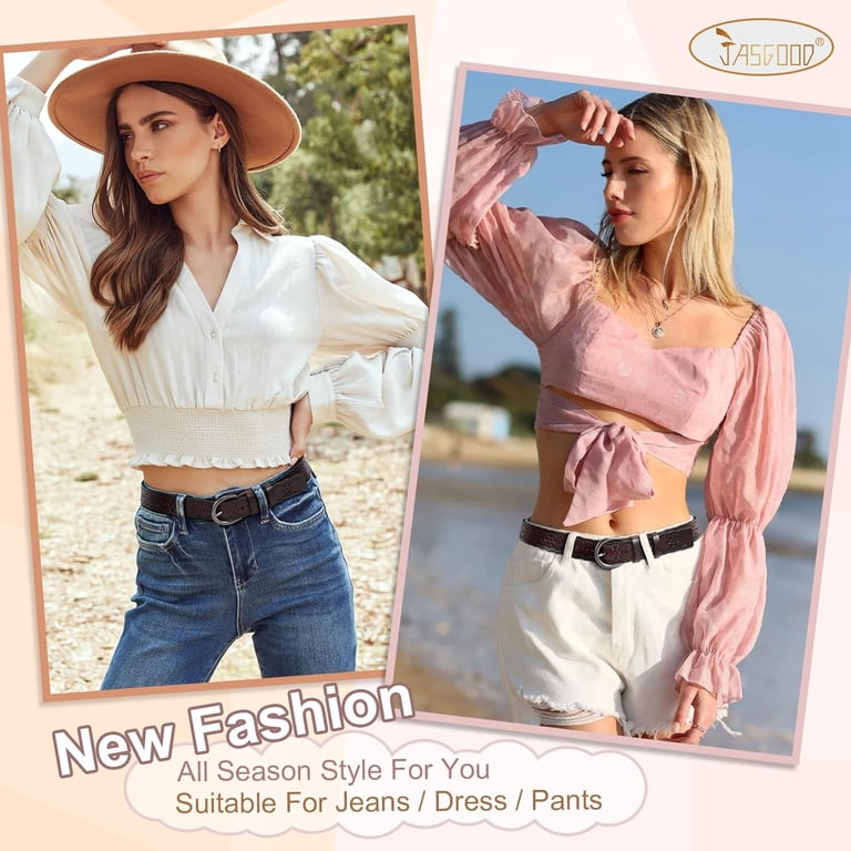 5672 Hollow Leather Belt For Women Ladies Jeans Pants Fashion Waist Women main image 2