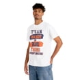 thumbnail image 5 of DJH Apparel | It's An Orange & Blue Thing Colorway Unisex Cotton T-shirt, 5 of 7