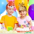 thumbnail image 4 of 24 Pcs Animal Birthday Party Hats Animal Headbands Jungle Safari Animal Paper Party Crown for Girls Kids (Assorted Animals), 4 of 8